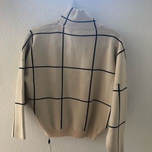 CHICWISH Grid Turtle Neck